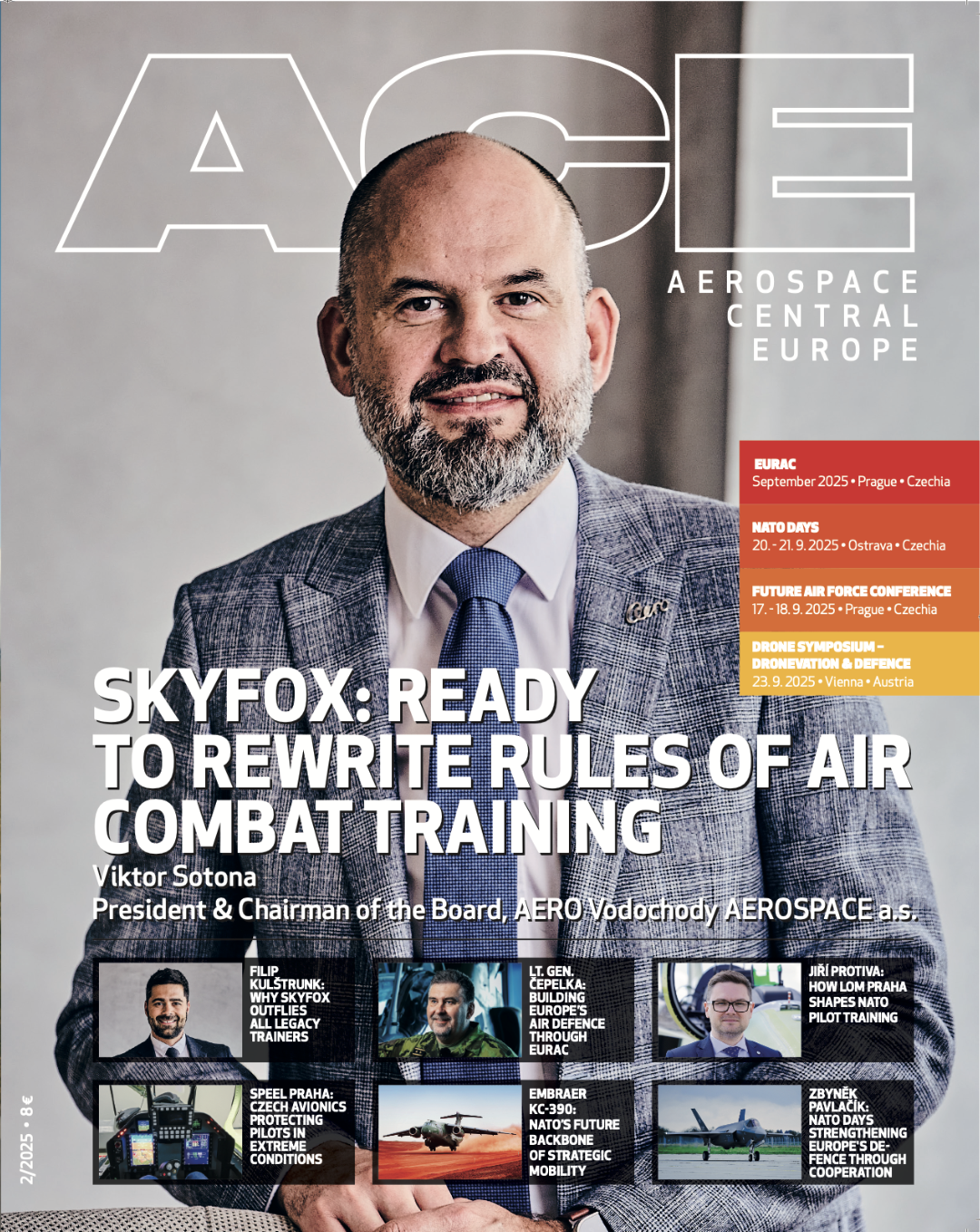This interview with Filip Kulštrunk was published in the 2nd 2025 issue of ACE Magazine as the second part of a two-part cover story feature. It follows the conversation with Viktor Sotona, President and Chairman of the Board of Aero Vodochody.